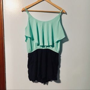 Turquoise Romper Size L (So cute!!)